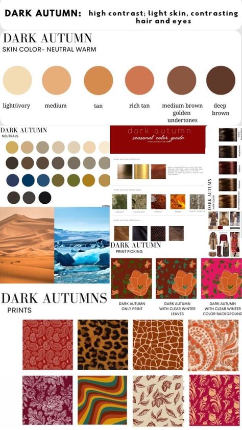 Deep Autumn Makeup, Deep Autumn Palette, Autumn Color Palette Fashion, Deep Autumn Color Palette, Autumn Color Palette, Deep Autumn, Dark Autumn, Seasonal Color Analysis, Color Me Beautiful