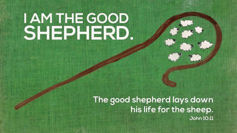 Being a shepherd means pointing people to the true shepherd. John 10 11, I Am The Good Shepherd, John 10, Morning Devotion, New American Standard Bible, Good Shepherd, Church Banners, Bible Study Tools, Verse Art