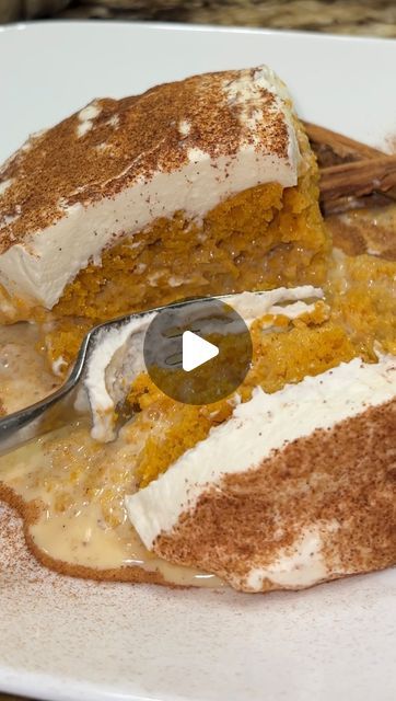 Pumpkin 3 Leches Cake, Leches Cake, Pumpkin Desserts, Cake Mixes, Tres Leches Cake, Tres Leches, Yellow Cake, Yellow Cake Mixes, Pumpkin Dessert