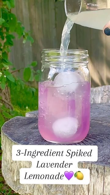 Cocktails (21+ to follow) on Instagram: "Lotta love for a 3 Ingredient Spiked Lavender Lemonade ☺️💜 this refreshing cocktail is both pretty anddd delicious!✨ Ingredients: * 2 oz Empress Gin💜 * 3/4 oz Lavender Simple Syrup * about 3/4 cup of lemonade Directions: * grab a pretty glass and fill with ice * pour your 2 oz Empress Gin in the glass first * Follow by pouring your 3/4 oz of Lavender Simple Syrup into the glass * Top the drink with lemonade (about 3/4 cup) Decorate with any garnis Spiked Lavender Lemonade, Empress Gin Lemonade, Cup Of Lemonade, Lavender Drink, Empress Gin, Gin And Lemonade, Lavender Simple Syrup, Beverage Ideas, Lavender Recipes