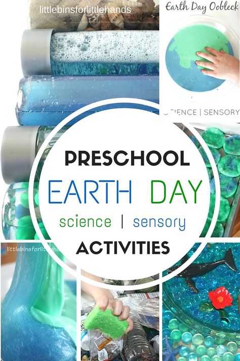 Preschool Earth Day activities science STEM and sensory play idea to celebrate Earth Day-2 Preschool Earth Day, Earth Day Science, Lorax Activities, Earth Science Activities, Sensory Activities For Preschoolers, Earth Week, Earth Day Projects, Science Stem, Kid Science