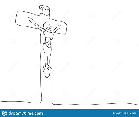 Cross Line Drawing, Drawing Of Jesus, Drawing Cross, Simple Line Drawing, Cross Vector, Jesus Drawings, Ig Highlights, Simple Line Drawings, Continuous Line Drawing