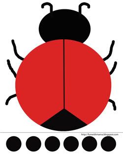 Ladybug Cut and Paste Activity + Printable - Fun with Mama Ladybugs Preschool, Visual Perception Activities, Ladybug Crafts, Preschool Age, Math Activities Preschool, Toddler Learning Activities, Fine Motor Activities, Preschool Learning Activities, Montessori Activities