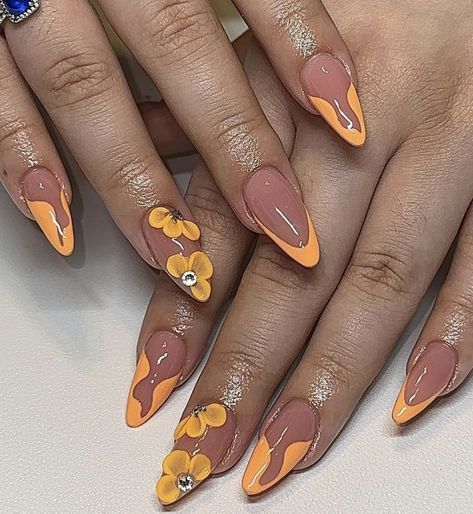 Cheetah Nail Art, Cheetah Nails, Good Instagram Captions, Baby Fits, Yellow Nails, Fire Nails, Classy Nails, Nail Shapes, Instagram Captions