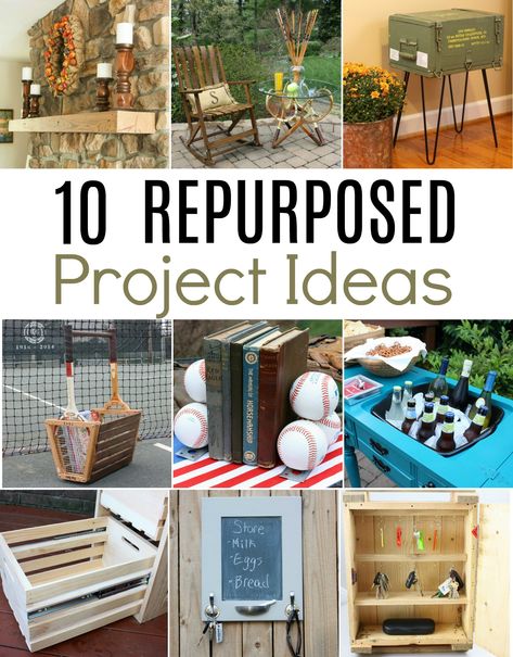 10 Repurposed Project Ideas - Discover ways to creatively repurpose items into useful home decor. #repurpose #projectidea #diy Diy Repurposed Items, Repurposed Projects, Diy Recycled Projects, Upcycle Crafts Diy, Thrift Store Diy, Upcycled Projects, Upcycle Repurpose, Upcycle Decor, Diy Upcycling