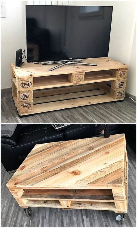 Móveis de Paletes - Decoração DIY Faça Você Mesmo | Diy pallet furniture, Pallet projects furniture, Pallet furniture tv stand Pallet Furniture Tv Stand, Mebel Antik, Wood Pallet Ideas, Pallet Tv, Pallet Tv Stand, Table Palette, Pallet Tv Stands, Pallet Furniture Designs, Pallet House