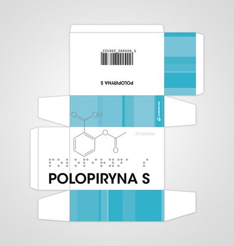 Polopiryna S package. on Behance