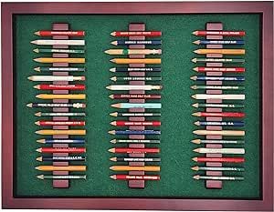 18hills Premium Wood Golf Pencil Case Holder Display - Holds 51 Pencils - Perfect Golf Gift Golf Pencil Display, Golf Gift, Perfect Golf, Display Cases, Golf Gifts, Pencil Holder, Display Case, Pencil Case, Hold On