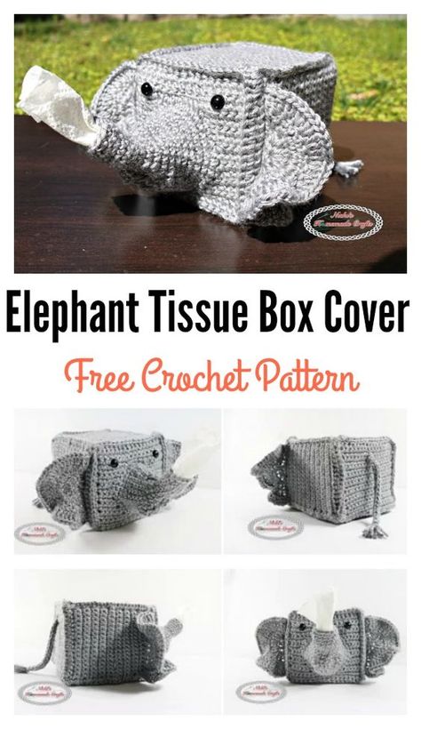 Loz Crochet, Beginner Crochet Projects, Tissue Box Cover, Fun Crochet Projects, Diy Crochet Projects, Free Crochet Patterns, Crochet Home, Tissue Box Covers, Tissue Box