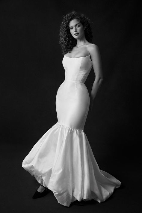 Divine Atelier, Flora Bridal, Sarah Seven, Crepe Wedding Dress, Lela Rose, Classic Wedding Dress, Current Styles, Plunging Neckline, Bridal Designs