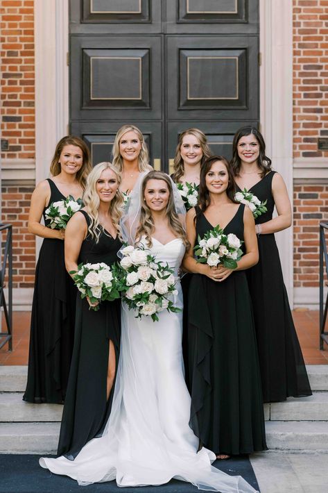 Black & white wedding https://significanteventsoftexas.com Black White Forest Green Wedding, Black And White Wedding With Green Accents, Wedding Black White Green, Green Black White Wedding, Sage And Black Wedding, Black White Green Wedding Ceremony, Green White And Black Bouquet, Winter Wedding Centerpieces, Personalized Handkerchiefs