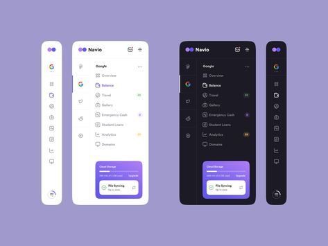 Navio Navigation Bar Web Development Infographic, Dashboard Design Template, Ux Design Mobile, Data Dashboard, Menu Designs, Ui Design Website, Navigation Bar, Mobile Ui Design, Portfolio Web Design