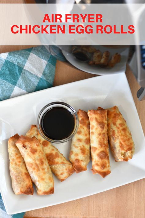 AIR FRYER CHICKEN EGG ROLLS Egg Rolls Wrappers, Weight Watchers Lunch Recipes, Weight Watchers Lunch, Pot Bread, Chicken Egg Rolls, Chicken Spring Rolls, Weight Watchers Chicken, Egg Roll Wrappers, Egg Roll Recipes