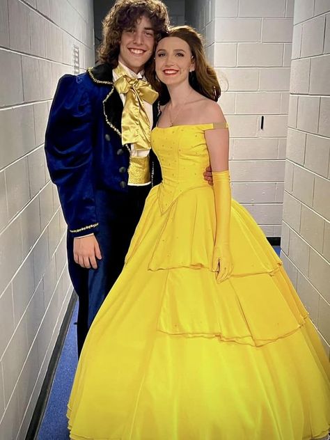 Belle And Beast Costume, The Beast Costume, Belle And Adam, Beauty And The Beast Costume, Beast Costume, Prince Costume, Belle And Beast, Belle Beauty And The Beast, Belle Beauty