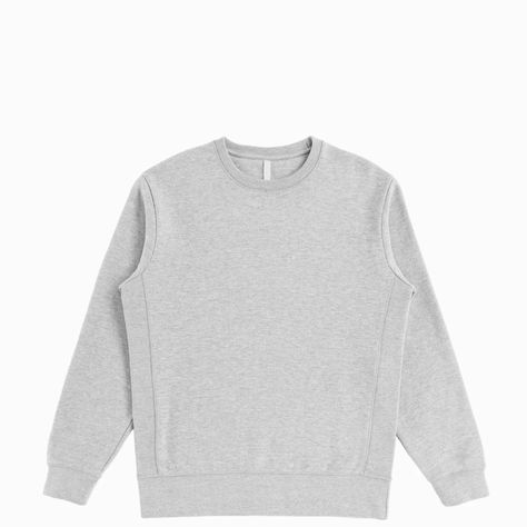 Heather Grey Organic Cotton Crewneck Sweatshirt — Original Favorites Timor Leste, Supima Cotton, Cotton Fleece, Equatorial Guinea, Knit Cotton, White Sweatshirt, Mozambique, Leisure Wear, Brunei