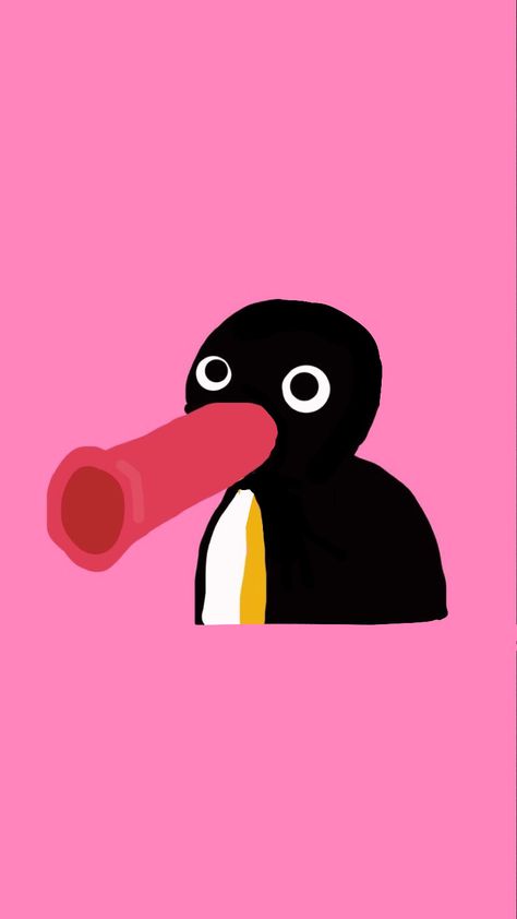 Pingu Fanart, Pingu Wallpaper Aesthetic, Pingu Wallpaper Iphone, Pingu Drawing, Pingu Art, Pingu Aesthetic, Pingu Wallpaper, Goofy Wallpaper, Pingu Pingu