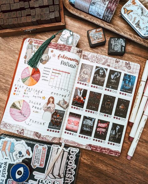 September Reading Journal Spread, Reading Wrap Up Bullet Journal, Book Journal Monthly Wrap Up, Reading Journal Monthly Spread, Reading Book Journal Ideas, Book Journal Spreads, Book Journal Ideas, Midori Travelers Notebook Inserts, Reading Journal Ideas