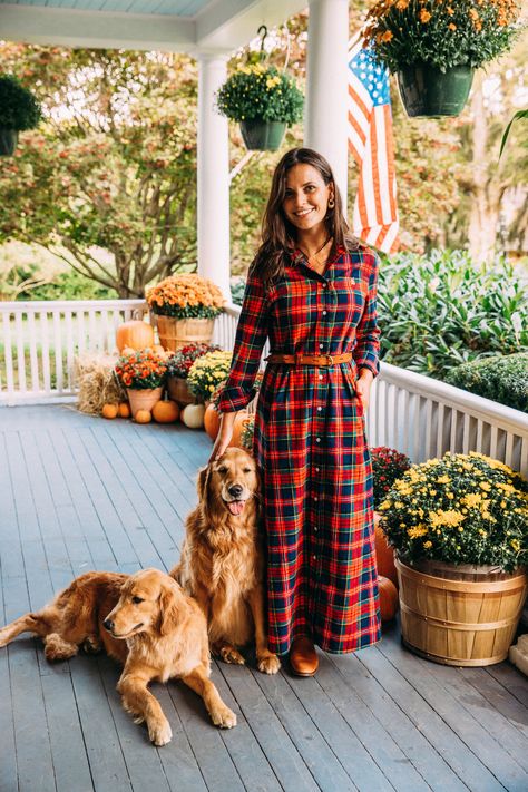 Fall nails plaid