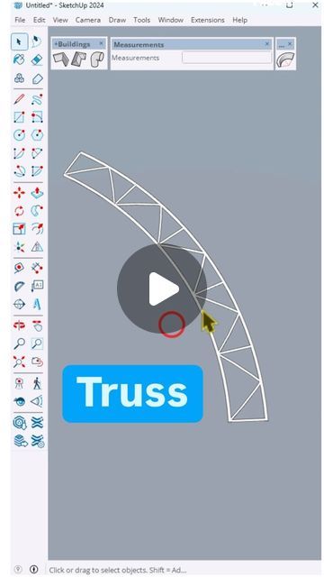 Abdul Ghafoor Zaki on Instagram‎: "‎‏How to use the Sketchplus plugin and True bend in Sketchup for creating a truss system!
‏Learn how to effortlessly create curved truss systems in Sketchup using the Sketchplus plugin and True bend! Perfect for architects and designers
————-
@nice_tower 
@nice_tower 
Truss
‎‏SketchUp
True Band
Component 
‎‏Nice tower 
‎‏Architecture 
‎‏ #sketchup #sketchuptutorial #truss #sketch #object #nicetower  #nice_tower #architect #architecture #Fyp #viral #foryou #craft #fypシ゚viral  #videoviral #sketchup3d #reels #réel"‎ Sketch Object, Tower Architecture, Bend, How To Use, Architects, Tower, Sketch, Architecture, Band