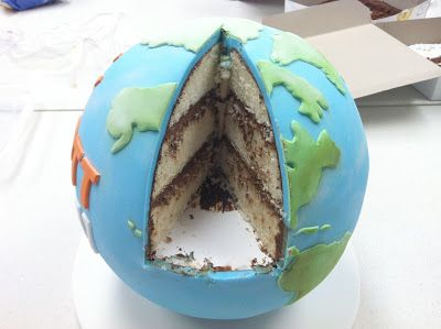 Cute Happy Birthday Quotes, Map Cake, Globe Cake, Earth Cake, Desserts Around The World, Ocean Cakes, Other Planets, Farewell Party, Teddy Bear Birthday