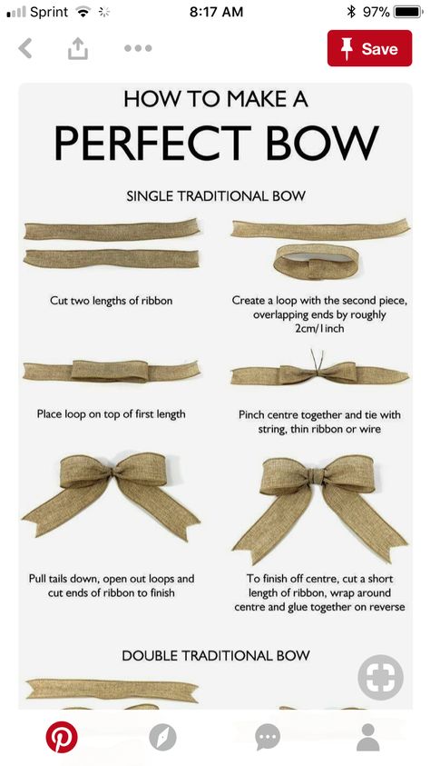 Bow Making Tutorials, Simpul Pita, Christmas Bows Diy, Homemade Bows, Traditional Bow, Gift Wrapping Techniques, Ribbon Crafts Diy, Bows Diy Ribbon, Diy Bows