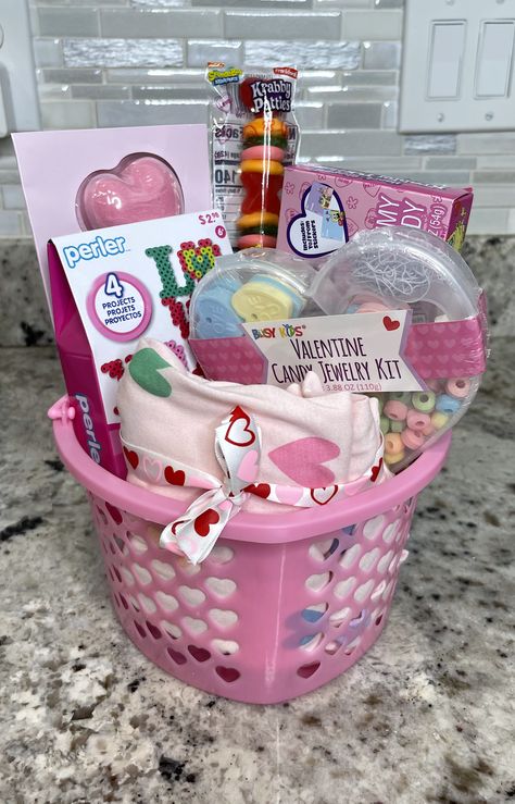 You’ll Love These Valentine’s Day Gift Basket Ideas For Kids Kids Valentine Baskets, Making A Gift Basket, Valentines Day Baskets, Usable Gifts, Valentine Gift Baskets, Best Gift Baskets, Love Month, Kids Gift Baskets, Valentine Baskets