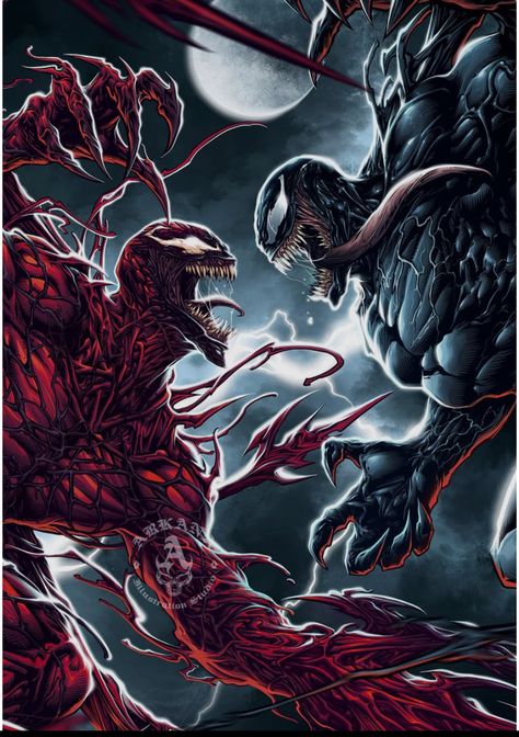 Carnage Spiderman, Comic Venom, Venom Vs Carnage, Venom Pictures, Venom And Carnage, Venom And Eddie, Carnage Venom, Venom Let There Be Carnage, Let There Be Carnage