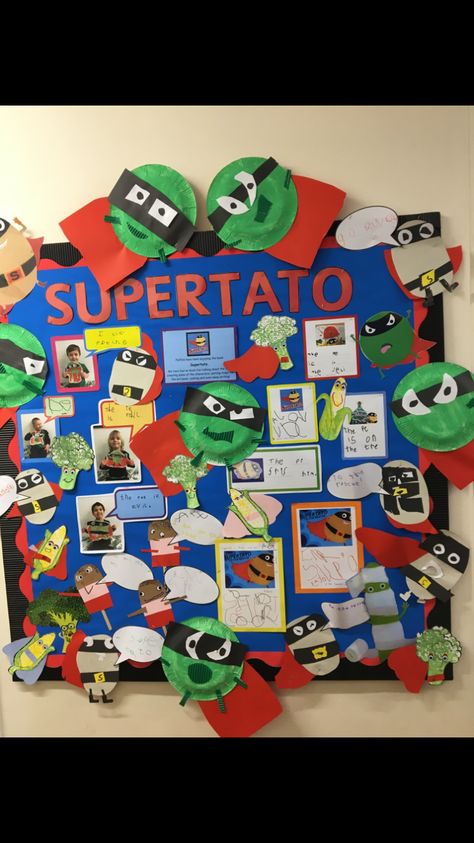 Supertato Crafts, Super Duper You Eyfs Activities, Supertato Eyfs Activities, Supertato Activities, Superhero Reception Ideas, Superheroes Eyfs, World Book Day Activities, Super Hero Activities, School Reception