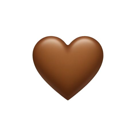 Brown Heart Emoji, Brown Emoji, Pink Heart Emoji, Discord Emojis, Iphone Emoji, Whatsapp Sticker, Brown Heart, Emoji Generator, Iphone Stickers