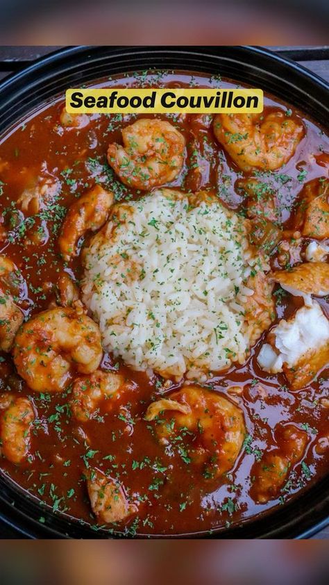 A Cajun Classic full of seafood and flavor! Mixed Seafood Recipe, Sea Food Salad Recipes, Cajun Dishes, Cajun Creole Recipes, Seafood Gumbo, Gumbo Recipe, Cajun Cooking, Shrimp Recipes For Dinner, Creole Recipes