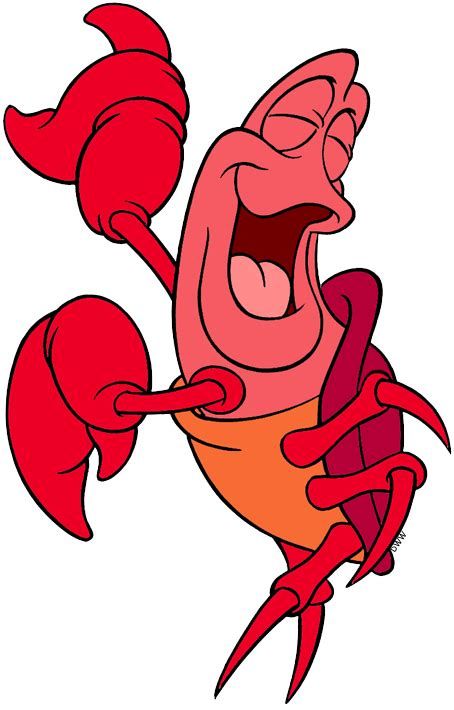 How To Draw Sebastian The Crab, Crab Clip Art, Disney Characters Clipart, Sebastian Little Mermaid, Clip Art Disney, Mouse Clip Art, Disney Clip Art, Disney Mural, Disney Characters Christmas