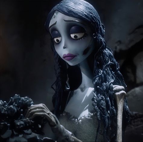 The Corpse Bride, Corpse Bride, Tim Burton, Tumblr, Makeup, Hair, Blue, White, Black