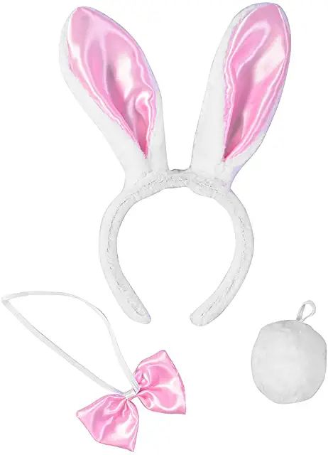 Amazon.com: elle woods costume Rabbit Costume Diy, Bunny Ears And Tail, Bunny Diy, Rabbit Accessories, Easter Costume, Bunny Halloween Costume, Adult Easter, Rabbit Costume, Ears And Tail