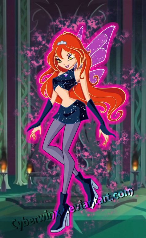 Dark Bloom V2 by Cyberwinx Evil Bloom, Winx Faries, The Winx Club, Bloom Winx, Klub Winx, Bloom Winx Club, Images Disney, Trendy Halloween Costumes, Mahō Shōjo