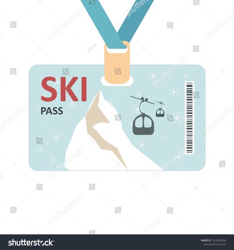 Ski Pass Design, Skiing Quotes, Vision 2023, Ski Pass, Winter Sport, 3d Background, Ski Lift, Abstract 3d, Brand Identity