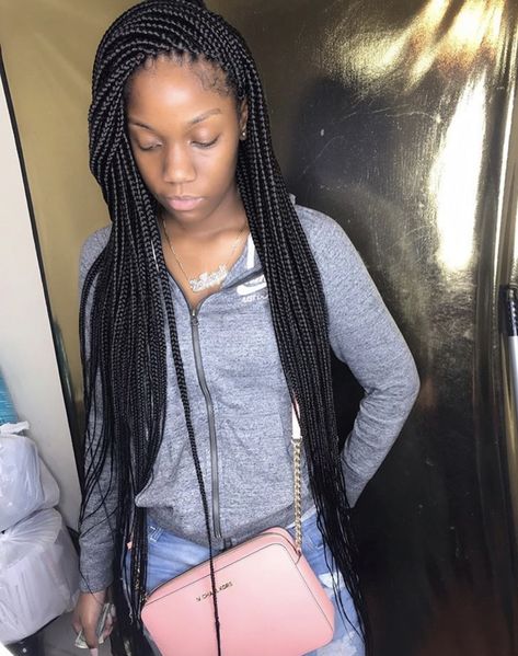 Small Traditional Box Braids, Small Box Braids Hairstyles, Black Girls Hairstyles Weave, Hairstyles Weave, Braids Styling, Thanksgiving Hair, Small Box Braids, Hairstyles Pictures, Braids Styles