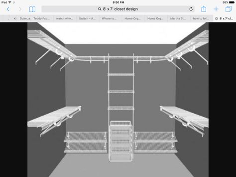 Walk In Closet Layout, Small Master Closet, Master Closet Design, Small Walk In Closet, Closet Small Bedroom, Bedroom Closet Storage, Walk In Closet Design, Closet Design Layout, Open Closet