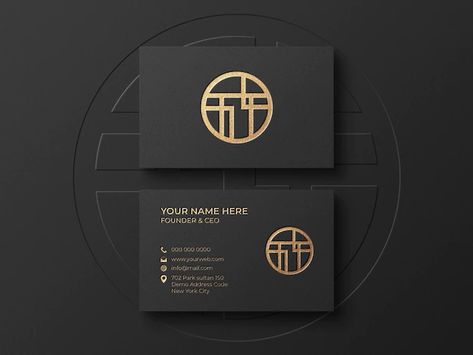 Business Card Black And Gold, Black Gold Business Card, Chocolate Moodboard, Vertical Business Cards, Gold Business Card, Visiting Card Design, Luxury Business Cards, Visiting Card, Luxury Business