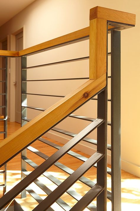 Stairs Railing Design, Reling Design, Luxury Stairs, درج السلم, Stairs Railing, Interior Stair Railing, Staircase Interior Design, Rustic Stairs, Staircase Railing