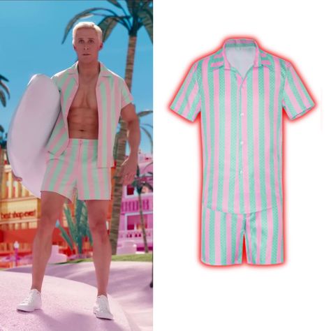 Ken Outfits For Men, Ken Costume Ideas Men, Ken Outfit Ideas For Men, Barbie Outfits Men, Ken Barbie Outfits, Ken And Barbie Costume, Ken Doll Costume, Ken Halloween Costume, Barbie And Ken Outfits