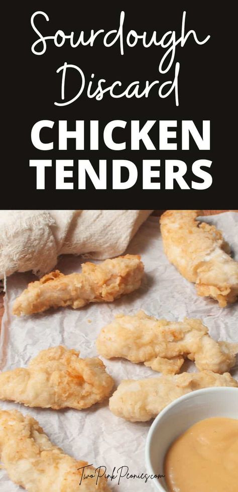 Sourdough Discard Chicken Tenders Sourdough Discard Chicken Strips, Sourdough Chicken Tenders, Sourdough Fried Chicken, Discard Recipe, Sourdough Recipe, Chicken Tenderloin Recipes, Chicken Nugget Recipes, Discard Recipes, Making Bread