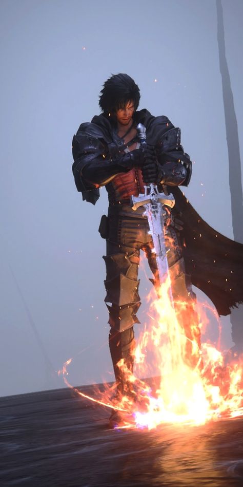 Ff16 wallpaper Clive Rosfield Wallpaper, Ff16 Wallpaper, Clive Rosfield, Fire Elemental, Short Guys, Affirmations Confidence, Final Fantasy Vii Cloud, Fire Emblem Warriors, Game Screenshots