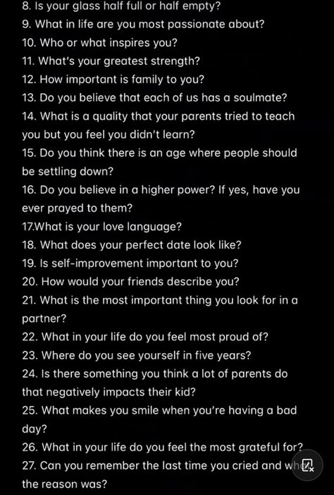 Late Night Talks Questions, Talking Stage Questions, Convo Ideas, Nanny Job Description, Talking Stage, Entitled Parents, Writing Challenges, Text Conversation Starters, Deep Conversation Topics