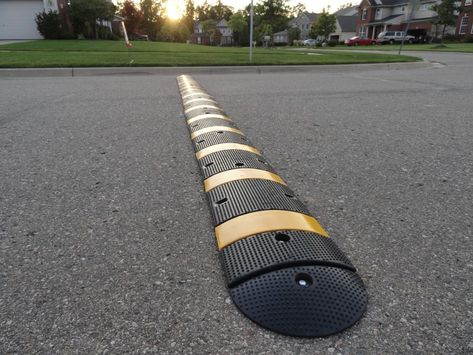 Temporary Speed Bumps for a Hicks Street Intersection Speed Bumps Roads, Parking Pavement, Road Island, Street Scape, Driveway Ideas, Two Story House Design, Parking Sign, Speed Bump, Picture Dictionary