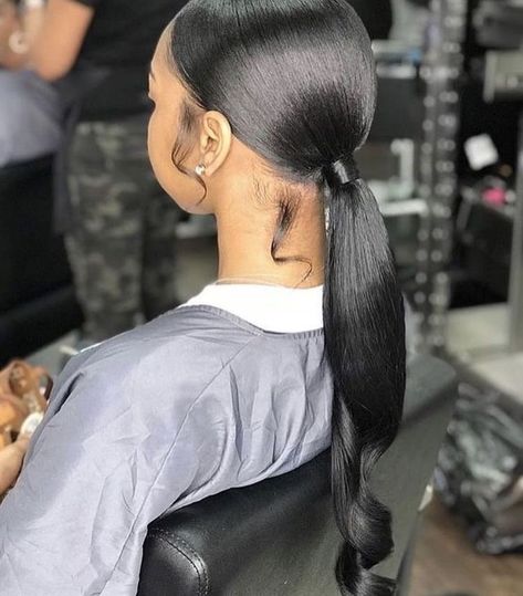 Low Ponytails, Low Ponytail Hairstyles, Short Ponytail, Perfect Ponytail, Weave Ponytail Hairstyles, Sleek Ponytail Hairstyles, Weave Ponytail, Black Ponytail Hairstyles, Hair Ponytail Styles