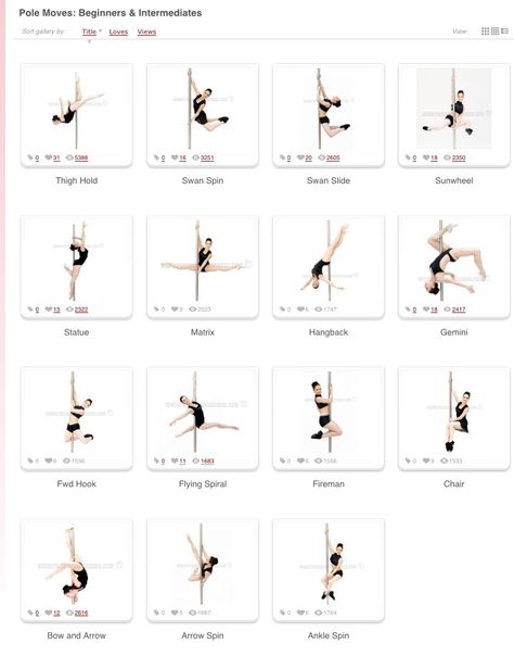 Beginner and intermediate moves Pole Beginner, Aerial Pole, Pole Fitness Beginner, Meditation Techniques For Beginners, Pole Fitness Inspiration, Marathon Training Program, Marathon Training For Beginners, Pole Fitness Moves, Pole Dance Fitness