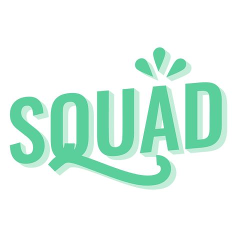 Squad word sentiment semi flat PNG Design Squad Logo, T-shirt Design Illustration, Vintage Letters, Art Deco Frame, Vintage Lettering, Green Vintage, Create T Shirt, Design Ad, Typography Poster