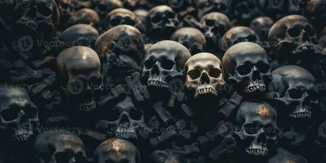 Eerie close-up of spook mountain skulls. AI Generative Free Stock Photos, Close Up, Abc, Royalty Free Stock Photos, Stock Photos