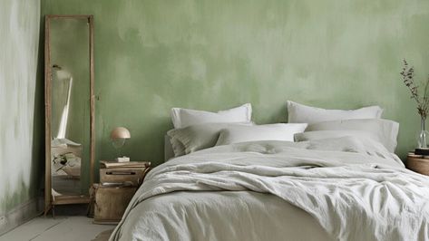 Limewash paint colour ideas for interior walls Bedroom Limewash, Green Limewash, Paint Colour Ideas, Limewash Walls, Paint Smell, Limewash Paint, Lime Paint, Traditional Paint, Interior Wall Paint