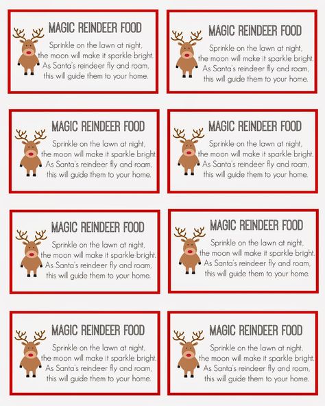 East Coast Mommy: Magic Reindeer Food Magic Reindeer Food Poem, Free Printable Reindeer, Reindeer Food Poem, Reindeer Food Recipe, Reindeer Food Label, Reindeer Food Printable, Recipe Printable, Magic Reindeer Food, Reindeer Food